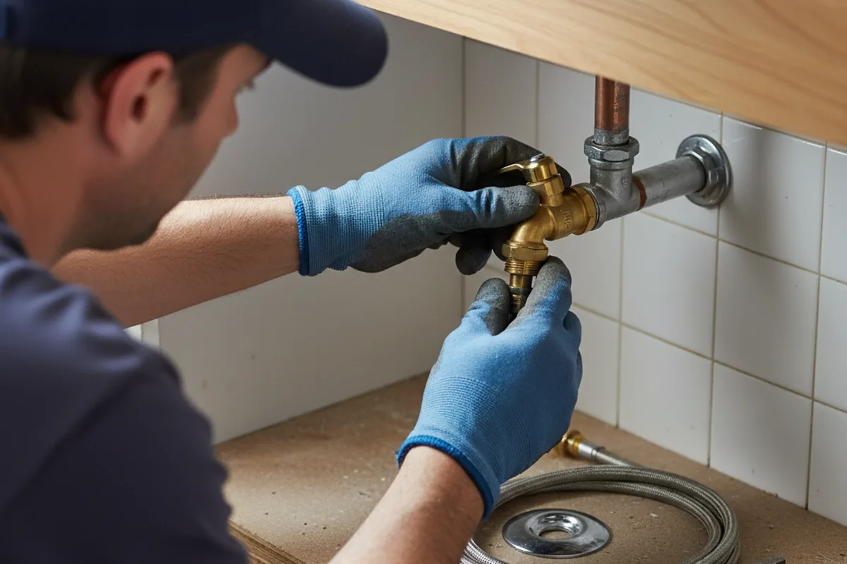 Shutoff valve and fitting work during Faucet and Fixture Repair in Lacygne